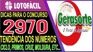 Dicas para Lotofacil 2970 Analise Tendências e Estudos com Ferramentas Avançadas [upl. by Calvert]