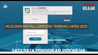 CARA INSTALL DAPODIK VERSI TERBARU 2025 [upl. by Inol]