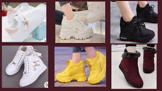 Types of sneakers for girls  Joggers design  Korean shoes style for girlsWorld best sneakers [upl. by Amato443]