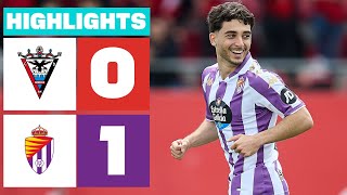 Resumen de CD Mirandés vs Real Valladolid CF 01 [upl. by Odrahcir]