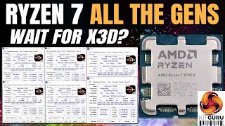 AMD Ryzen 7  All The Generations Tested [upl. by Akeber612]