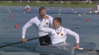 Germany Victorious  Mens Canoe Double 1000m  London 2012 Olympics [upl. by Nyltiac]