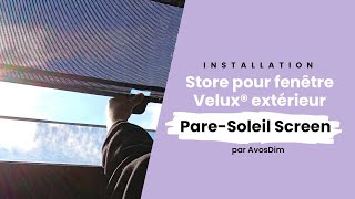 Comment installer un Store PareSoleil compatible Velux® [upl. by Anelegna]