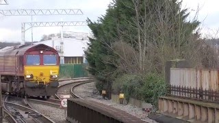 66167 with Trafford park to Southampton western docks berth 109 [upl. by Anotal]