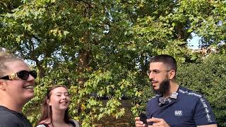 Two Clever Ladies Questioning Ali Dawah Speakers Corner Sam Dawah [upl. by Aitetel]