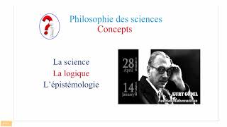 Philosophie des Sciences  Concepts  la science la logique et lépistémologie [upl. by Eselrahc]