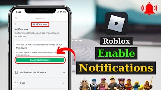 How To Turn On Roblox Notifications  Enable amp Get Notifications on Roblox iOS [upl. by Hareehahs107]