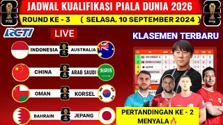 Jadwal Kualifikasi Piala Dunia 2026 Round 3  Timnas Indonesia vs Australia Live RCTI [upl. by Fillian333]