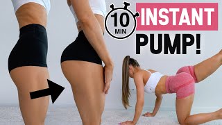 Get INSTANT BOOTY PUMP in JUST 10 MIN  Floor Only No Squats No Equipment At Home [upl. by Ityak912]