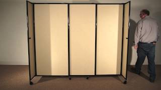 StraightWall Portable Sliding Room Divider by Versare [upl. by Alisia]