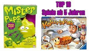 TOP 10 Spiele für 5 jährige  Für Kinder ab 5  Empfehlungen [upl. by Ro]