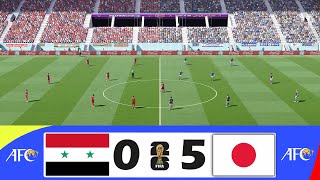 Syria vs Japan 05  FIFA World Cup 26™ AFC Qualifiers  Match Highlights [upl. by Ahsema]