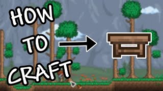 How To Craft The Workbench In Terraria Unironic Crafting Tutorial [upl. by Vastah349]