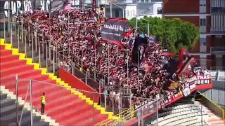 Foggia  Palermo il tifo e la spettacolare sciarpata dello stadio Zaccheria [upl. by Parry]