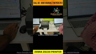 Zebra ZD220 Barcode Printer  Jewellery Software Demo Free  Barcode Label printing Tag Printing [upl. by Onifled]