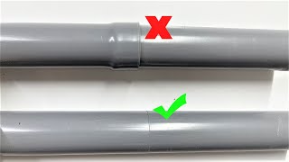 How To Connect Pvc Pipes Of The Same Size The Plumber Wont Tell You [upl. by Aletha]