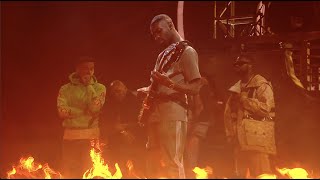 Dave  In The Fire ft Giggs Ghetts Meekz amp Fredo Live at The BRITs 2022 [upl. by Ecar]