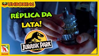 Lata Barbasol Jurassic Park Impressa em 3D  Unboxing e Review [upl. by Eenot]