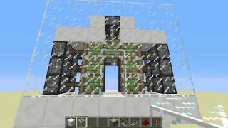 Minecraft Piston Flush Door tutorial 3x3 and 8 high for 16 [upl. by Madaras]