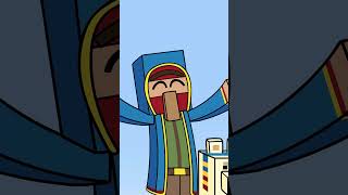 Wandering Traders in Minecraft Animated DOPPIAGGIO ITA minecraft shorts [upl. by Ordnasil52]