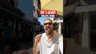 TOP 3 CEVAPI in Sarajevo Bosnia  Bosnian Food 🇧🇦 shorts [upl. by Shwalb]