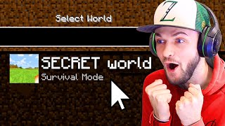 Welcome to my SECRET Minecraft world Part 1 [upl. by Isahella]