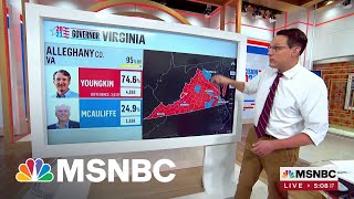 Steve Kornacki Breaks Down The Results Of Virginia Election [upl. by Enyamrahs866]