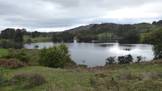 Loughrigg Tarn Country Walk Scenery  Lake District Cumbria Walks  Tour England Walking Holidays UK [upl. by Sirrad298]