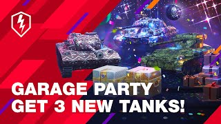 WoT Blitz Garage Party Get the new ST 62 var 2 FV1066 SENLAC and Kpz Pr68 P [upl. by Chevalier]