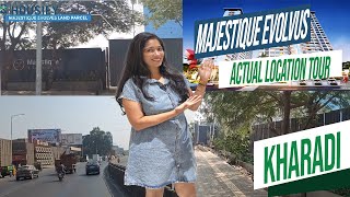 Majestique Evolvus Kharadi  Actual Location Tour  Majestique Kharadi New Launch [upl. by Cayser978]