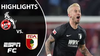 Niklas Dorsch nets sublime goal in Augsburgs win vs Cologne  Bundesliga Highlights  ESPN FC [upl. by Richard]