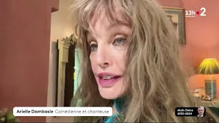 Arielle Dombasle  France 2 Le 13H Weekend  Mort dAlain Delon 18 août 2024 [upl. by Notyard]