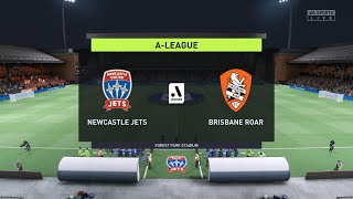 Newcastle Jets vs Brisbane Roar  ALeague 03022022  Fifa 22 [upl. by Adamis]