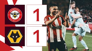 Tommy Doyle strike cancels out Maupay in stalemate 🐺🐝  Brentford 11 Wolves  FA Cup Highlights [upl. by Oisorbma]