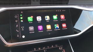 2021 Audi Wireless Apple CarPlay Tutorial Iphone on the dash [upl. by Gahan]