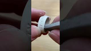 Making a Ring from Sterling Silver Clay [upl. by Paulsen436]