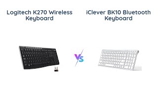 🔥 Logitech K270 vs iClever BK10 Best Wireless Keyboards Comparison [upl. by Ronyar]