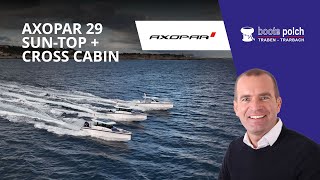 Axopar 29 Sun Top amp Cross Cabin Einblicke bei Seegang in Mallorca [upl. by Ashli]