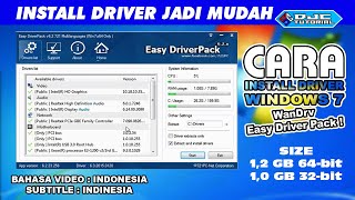 Cara Install Driver Windows 7 dengan WanDrv Easy Driver Pack [upl. by Akaenahs]