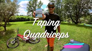 TUTO VTT TAPING  le Quadriceps [upl. by Lovering807]