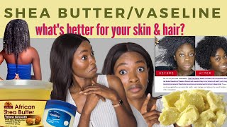 Is SHEA BUTTER BETTER Moisturizer than VASELINE FOR SKIN AND HAIR  Research  Results  Benefits [upl. by Duggan]