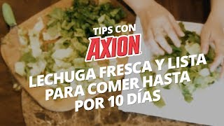 Lechuga fresca y lista para comer hasta por 10 días  Cocina en Axion [upl. by Frodin]