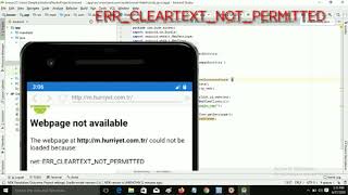 Error Clear Text not permitted  netERRCLEARTEXTNOTPERMITTED Android AndroidStudio [upl. by Anhpad601]