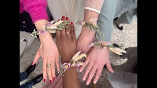 DIY Comment faire un bracelet de fleurs séchées spéciale mariage bohème wedding flowers how to do [upl. by Undry]