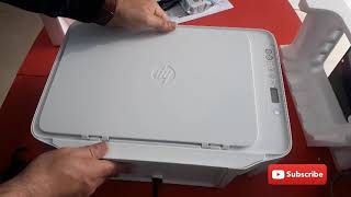 SETUP  CONNECT HP DESKJET 2710 PRINTER TO WIFI [upl. by Airitak]