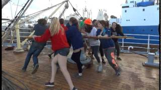 Lifting Sorlandets Anchor in Las Palmas Dec 6th 2011 [upl. by Ihsakat]