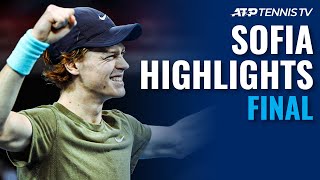 Jannik Sinner vs Vasek Pospisil  Sofia 2020 Final Highlights [upl. by Nosneh863]