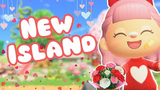 VALENTINES FAIRY CORE TOWN CORE ISLAND  ACNH ENTRANCE BUILD  ANIMAL CROSSING NEW HORIZONS [upl. by Donalt]