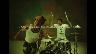 Pardyalone  Alone ft Travis Barker Official Live Lyric Video [upl. by Ojillek60]