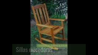 Sillas mecedoras  Muebles de madera y jardín COM [upl. by Minsat]